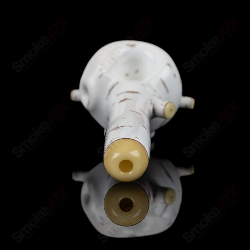 #2 Birch Skull Spoon Foster Glass