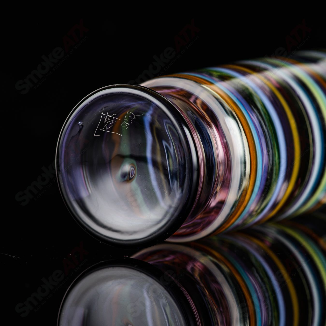 Encalmo Pint Glass Freeek Glass - Smoke ATX