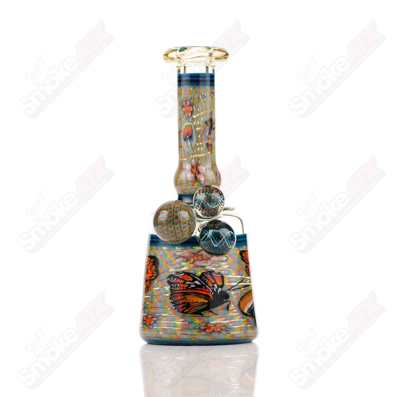 Coiled Latticello Milli Rig Conversion Glass x Boehme #1 - Smoke ATX