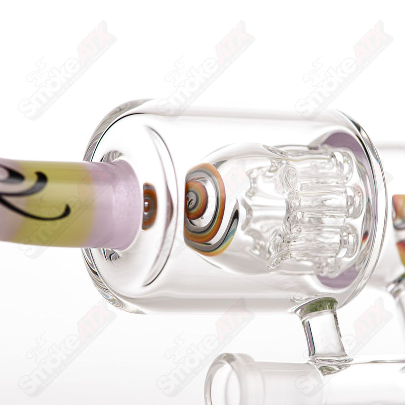 #1 Double Macro 8-Arm Tree w Full Color UV Accent Foot/Mouthpiece Toro Glass