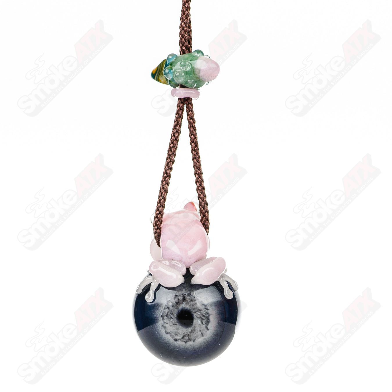 Flower 花 Pendant Kengtaro Glass - Smoke ATX