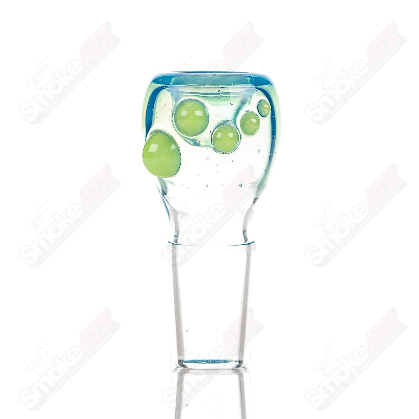 #12 18mm Full Color Push Slide Bowl Dustorm Glass - Smoke ATX