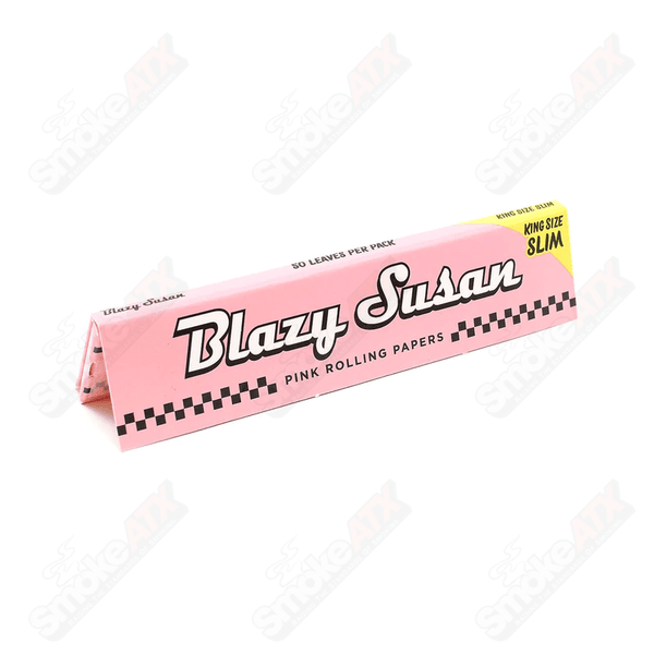 King Size Slim Pink Rolling Papers Blazy Susan - Smoke ATX