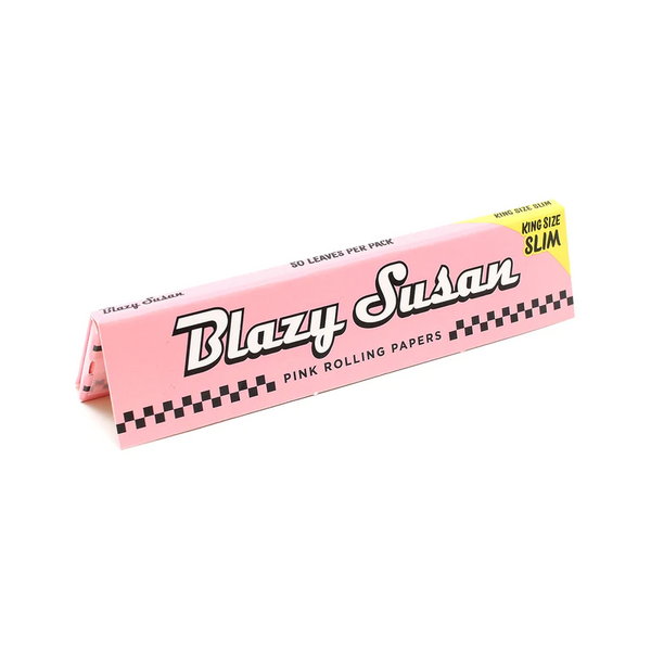 King Size Slim Pink Rolling Papers Blazy Susan - Smoke ATX