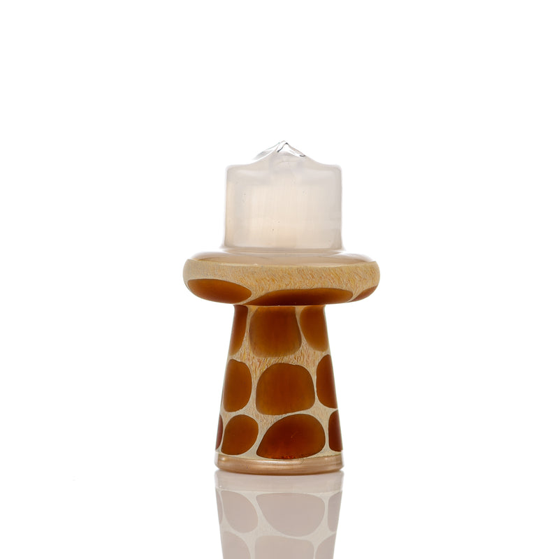 White Giraffe Spinner Cap w Pearl Robertson Glass - Smoke ATX