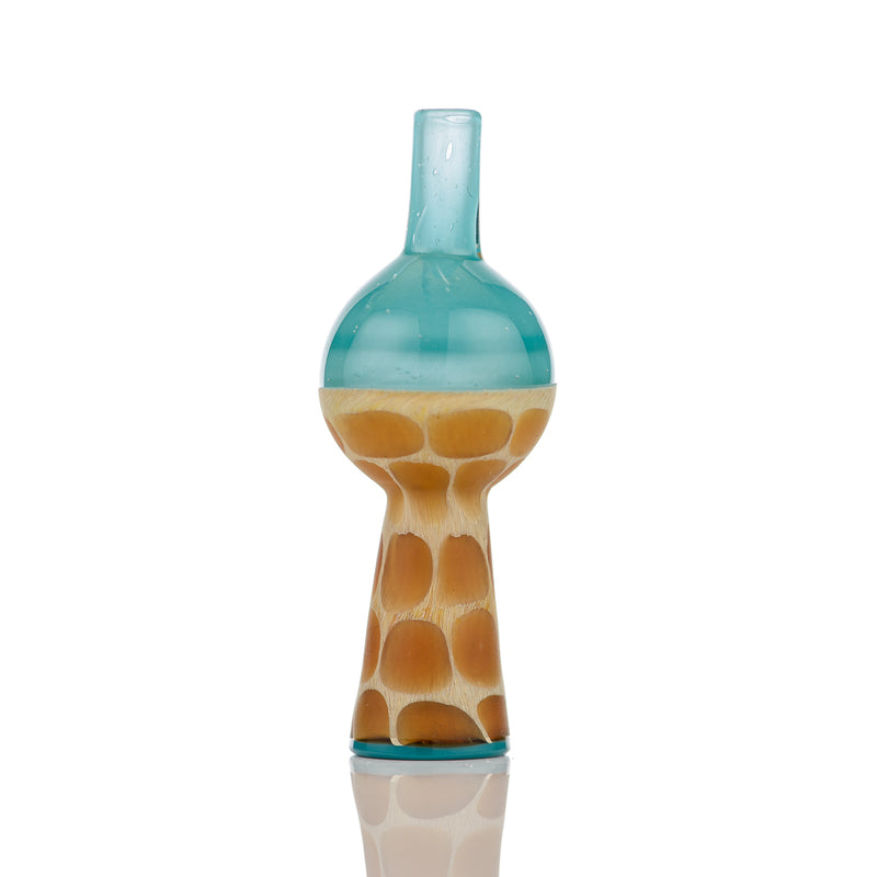 Turqois Giraffe Print Bubble Cap Robertson Glass - Smoke ATX