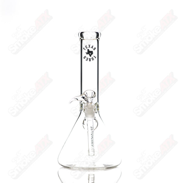 12in 14mm Clear Beaker Texas Tubes - Smoke ATX