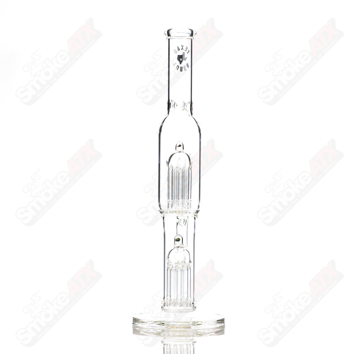 16in 18mm Twin 8 Arm Texas Tubes - Smoke ATX