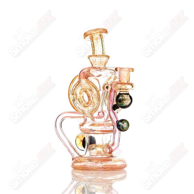 Double Doughnut Fumed Recycler Kaliber Glass - Smoke ATX