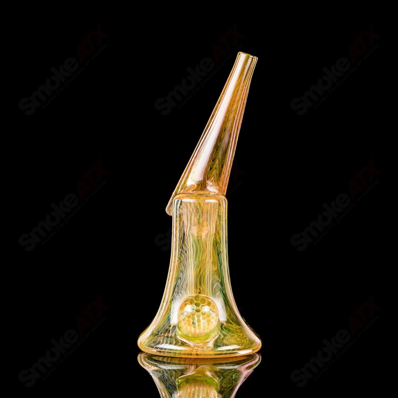 Fumed Bubbler w / Matching Cap Ryan Teurfs - Smoke ATX