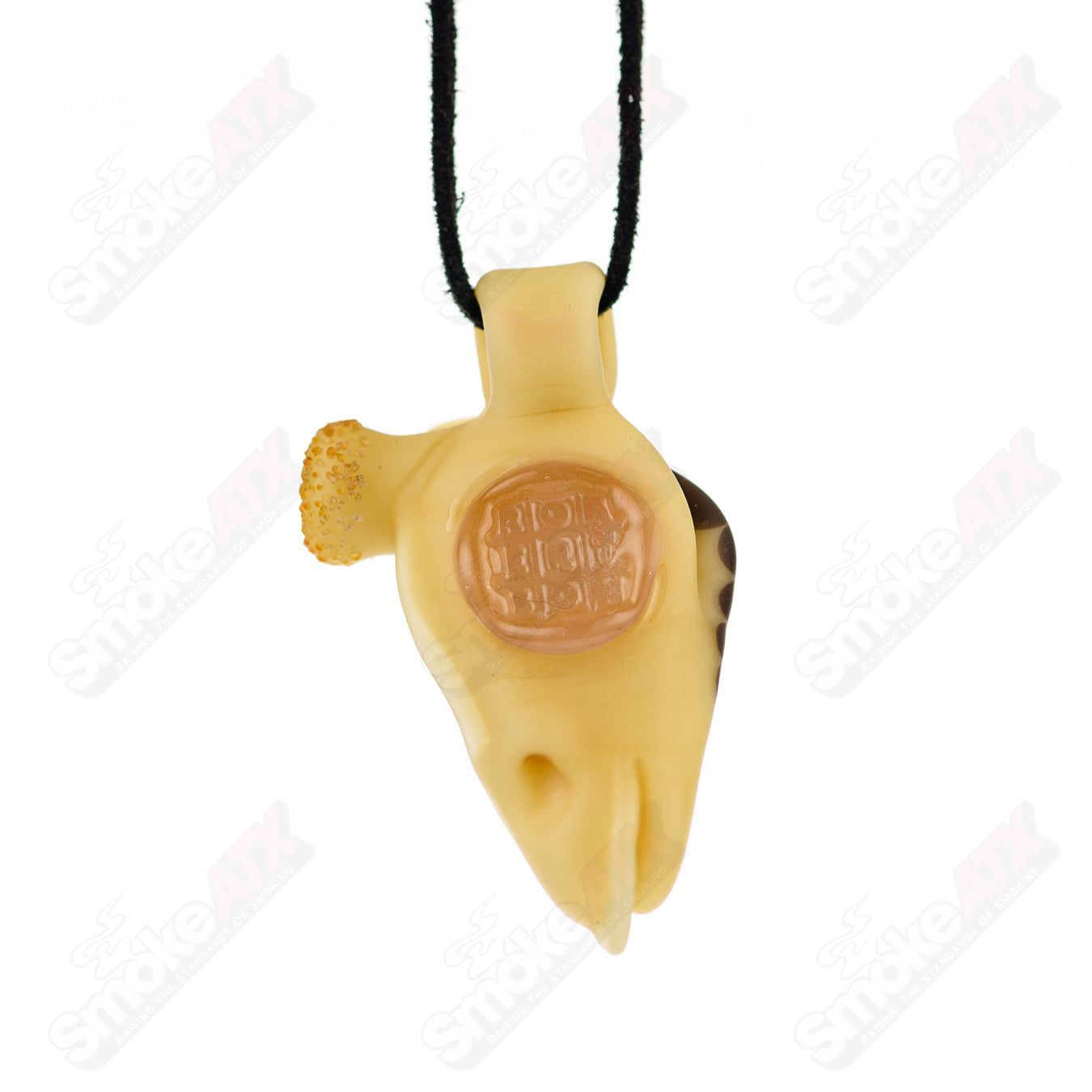 Giraffe Pendant Robertson Glass Butter and Charcoal - Smoke ATX