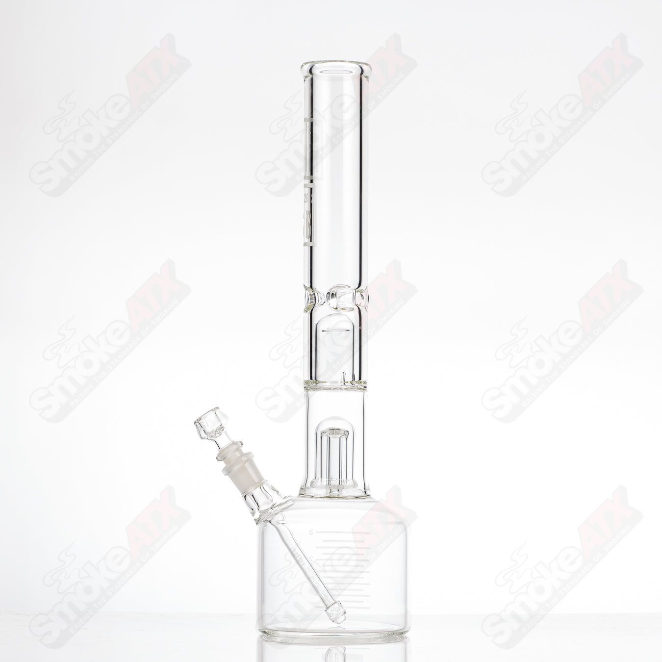 HiSi Glass 17" 50x5 Beaker Mushroom Perc - Smoke ATX