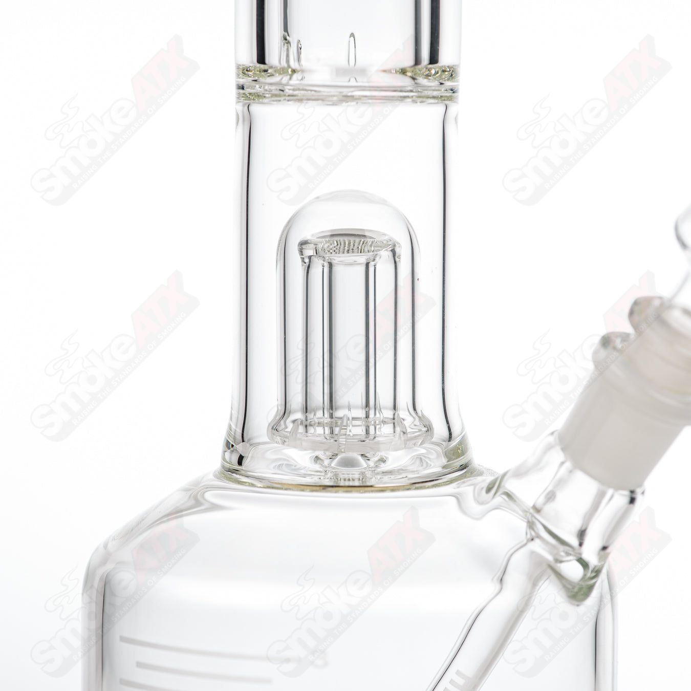 HiSi Glass 17" 50x5 Beaker Mushroom Perc - Smoke ATX