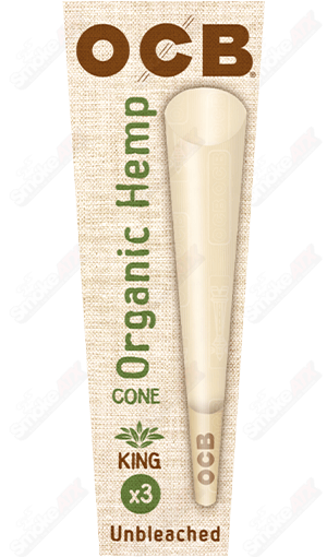 3pk OCB Organic Hemp King Cones - Smoke ATX