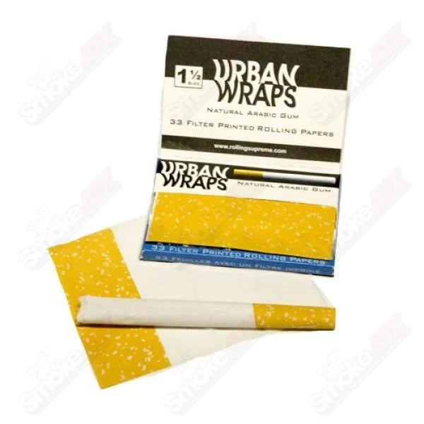1 1/2 Filter Printed Rolling Papers Urban Wraps - Smoke ATX