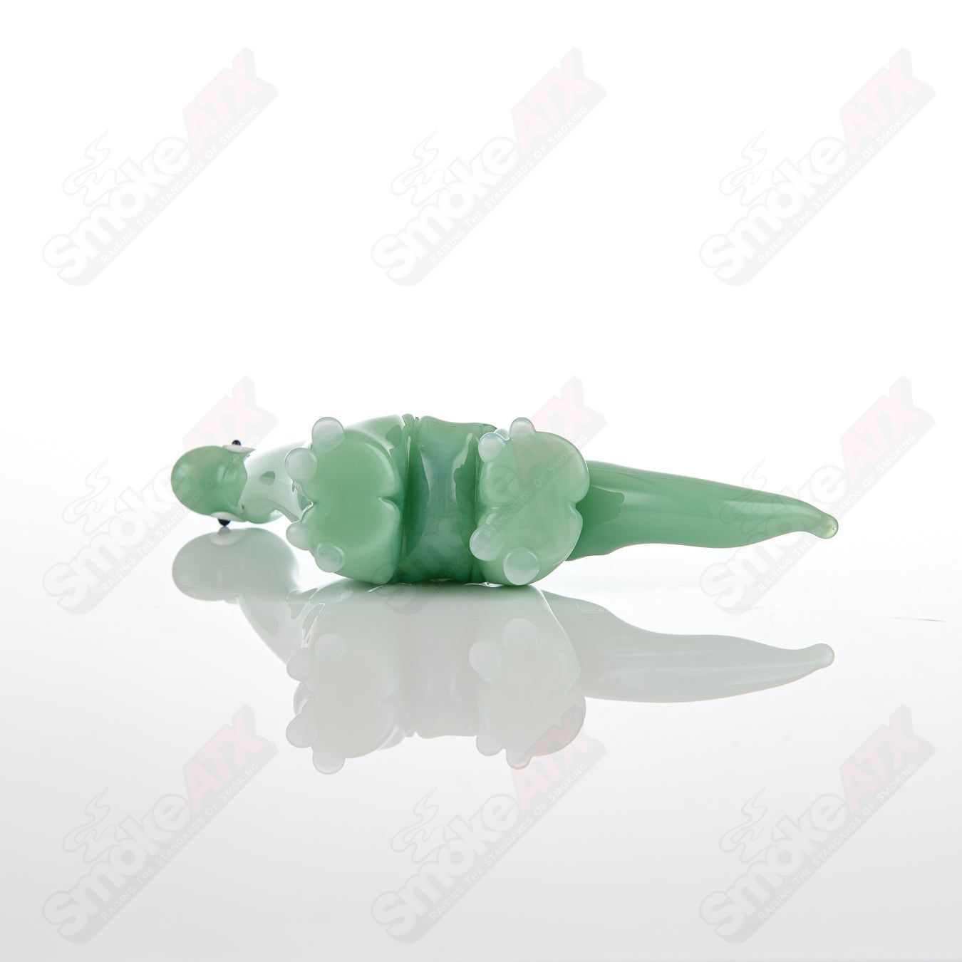 Jade Dino Pipe Nicko Glass - Smoke ATX