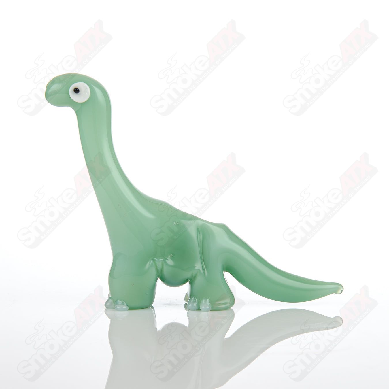 Jade Dino Pipe Nicko Glass - Smoke ATX