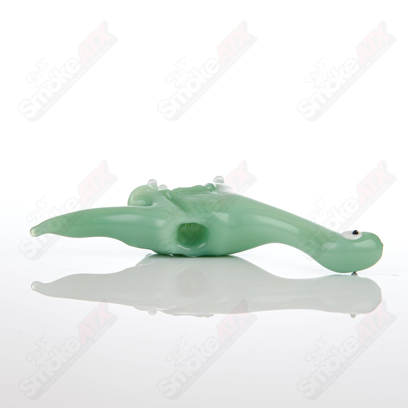 Jade Dino Pipe Nicko Glass - Smoke ATX