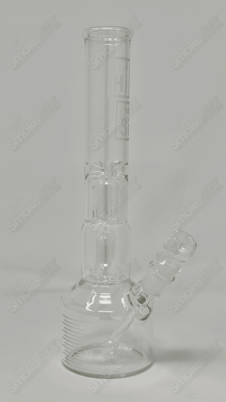 Jr. Double Bell Perc 12" Beaker HiSi Glass - Smoke ATX