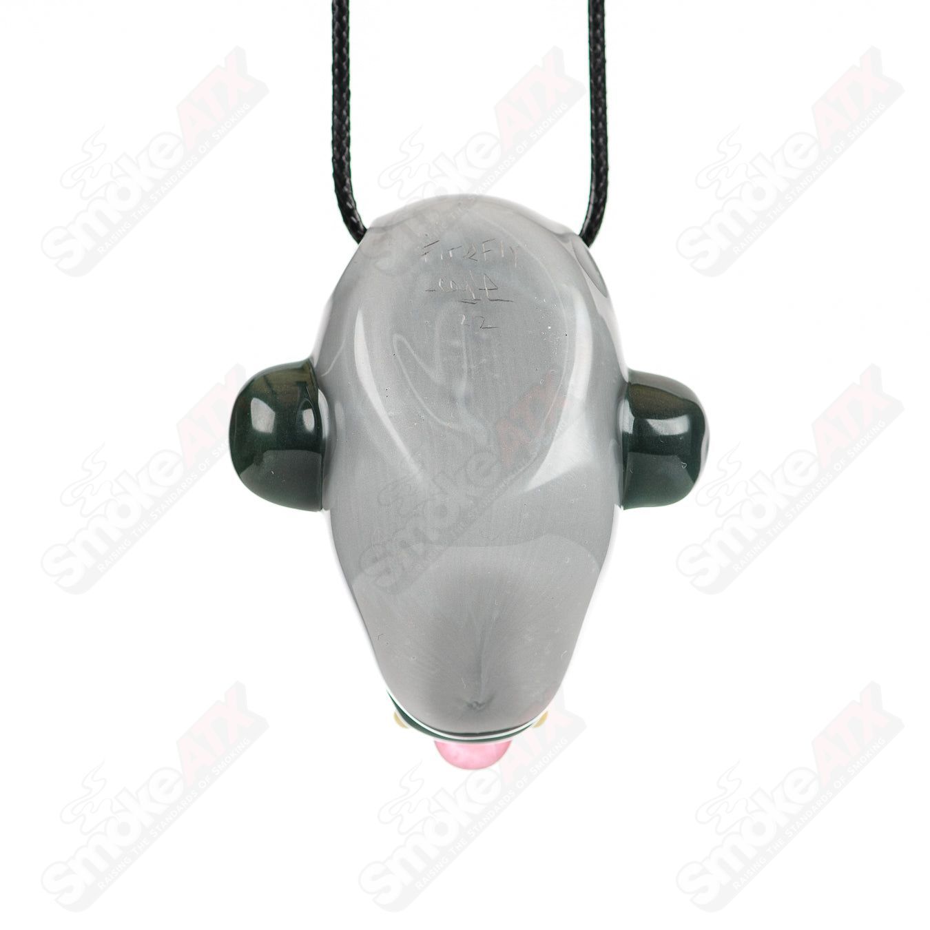 Killa Gorilla Pendant W/ Opal Accents Coyle x Firefly Glass - Smoke ATX