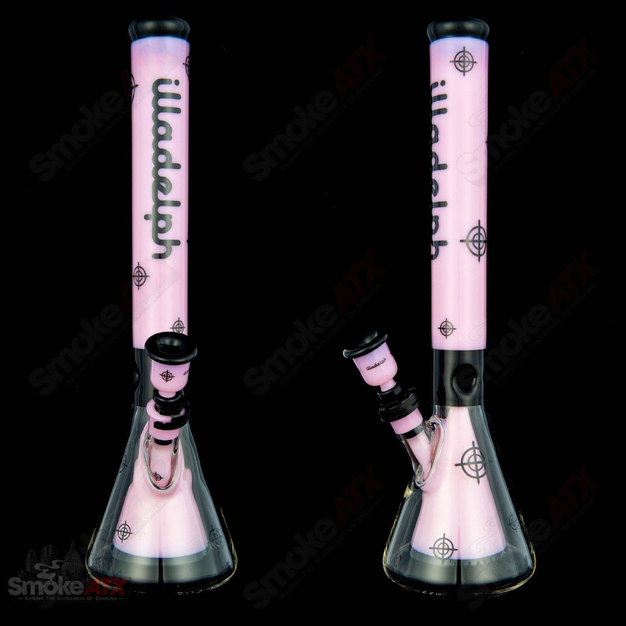 Killadelph - Milky Pink Scoped Collins Beaker - Smoke ATX