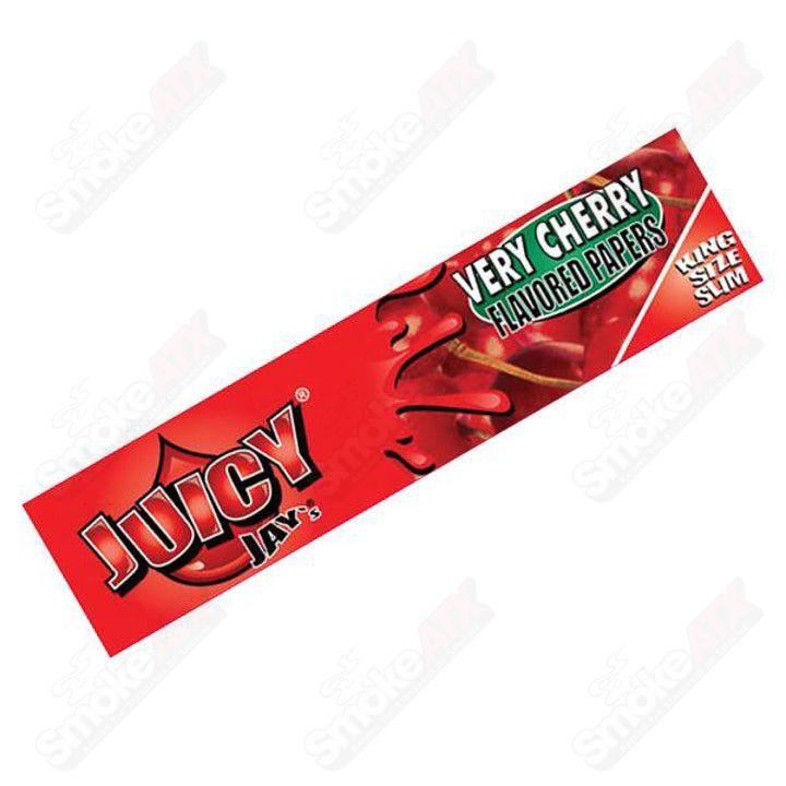 King Size Slim Rolling Papers Very Cherry Juicy Jay - Smoke ATX