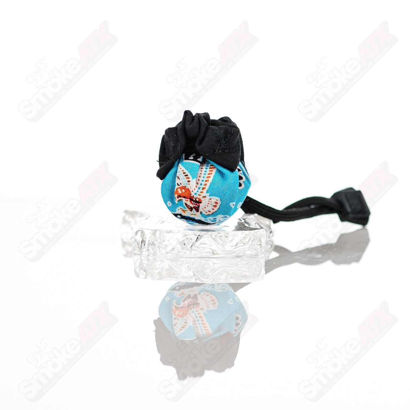 Kobuki Glass 1 Flower Topper Marble - Smoke ATX