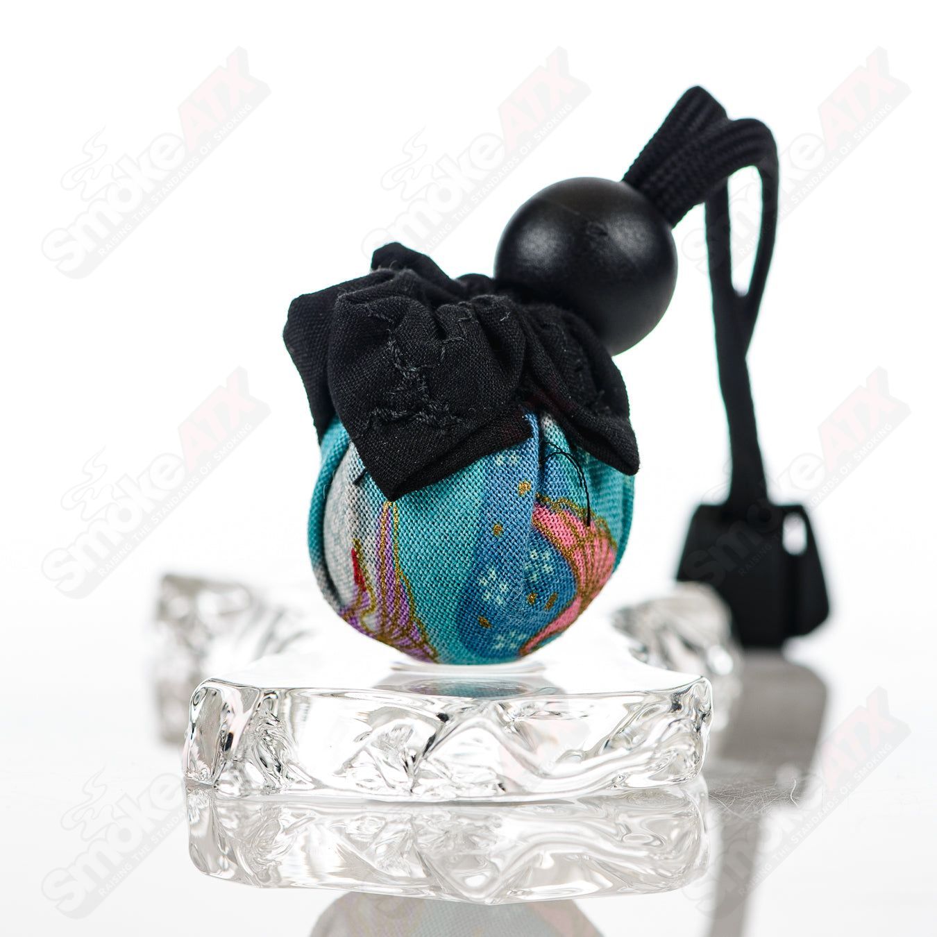 Kobuki Glass 3 Flower Topper Marble - Smoke ATX