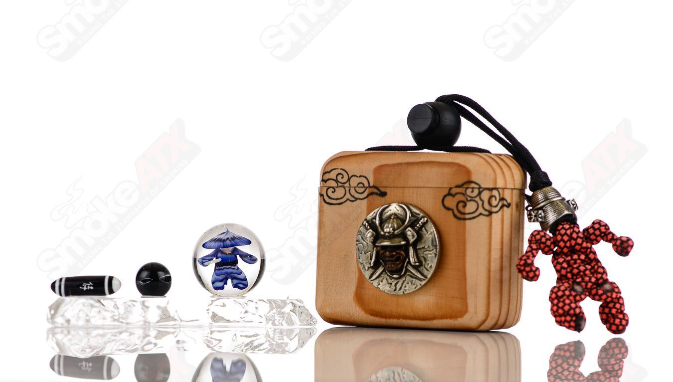 Kobuki Glass Samurai Slurper Set Blue - Smoke ATX