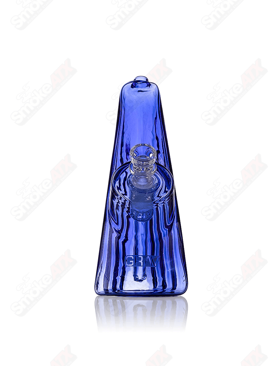 Light Cobalt Wave Bubbler Grav - Smoke ATX