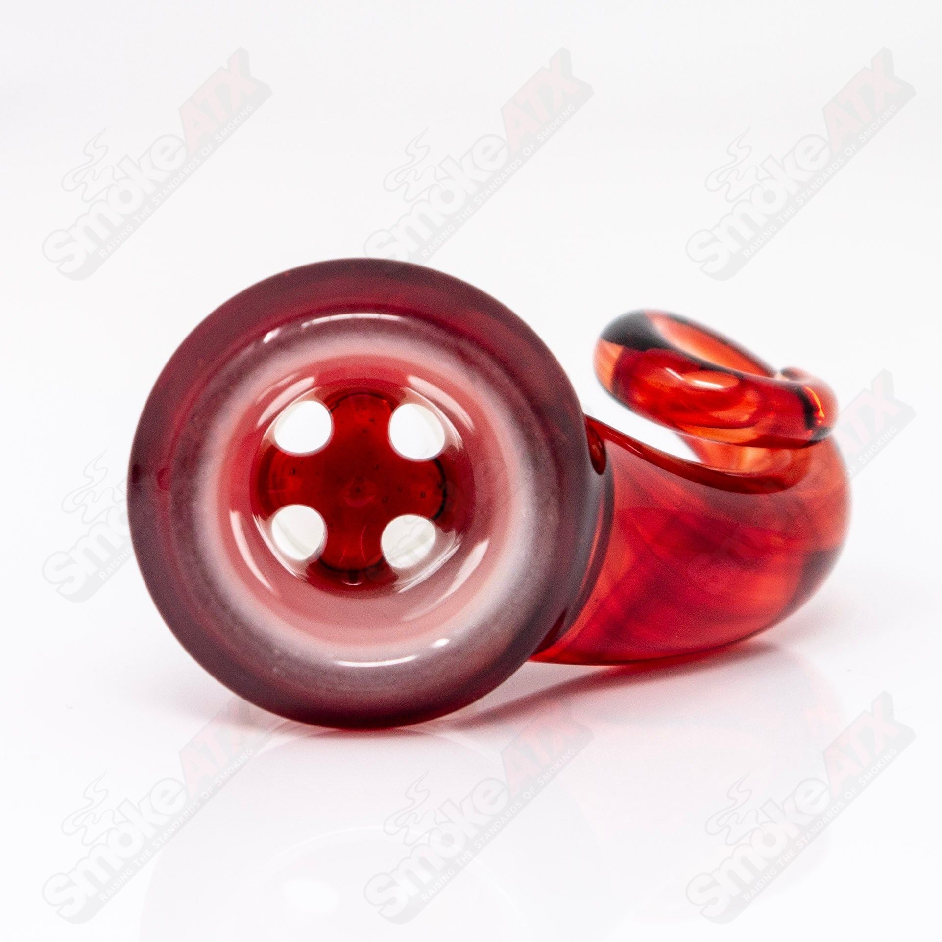 Pom Over White 18mm Full Accent Slide Black T Glass 1 - Smoke ATX