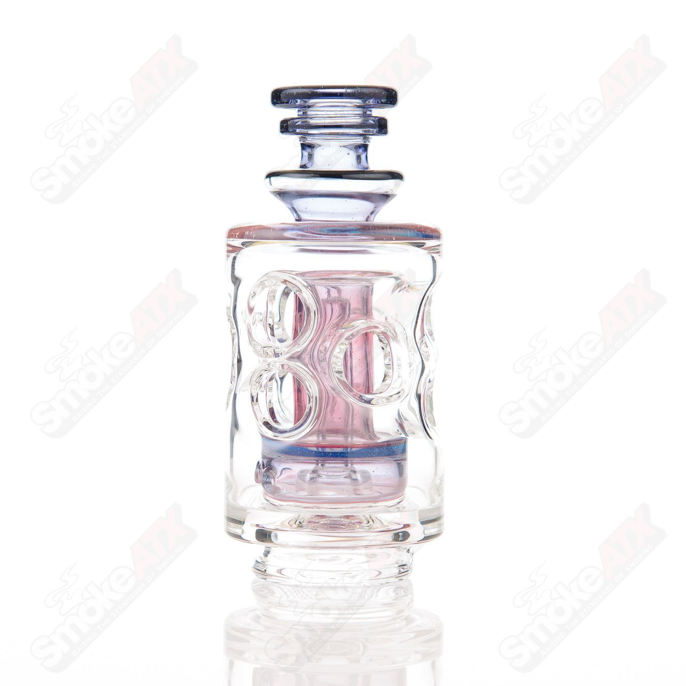 Puffco Attachment w UV Accents Greasy Glass - Smoke ATX