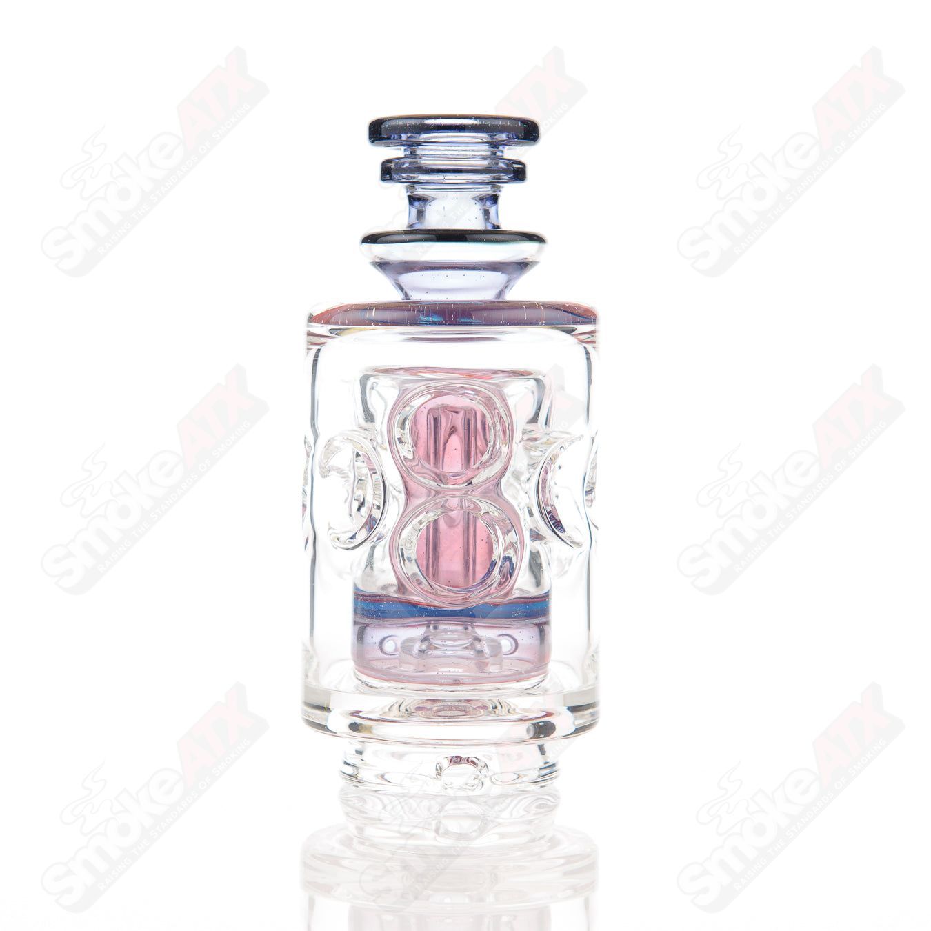 Puffco Attachment w UV Accents Greasy Glass - Smoke ATX