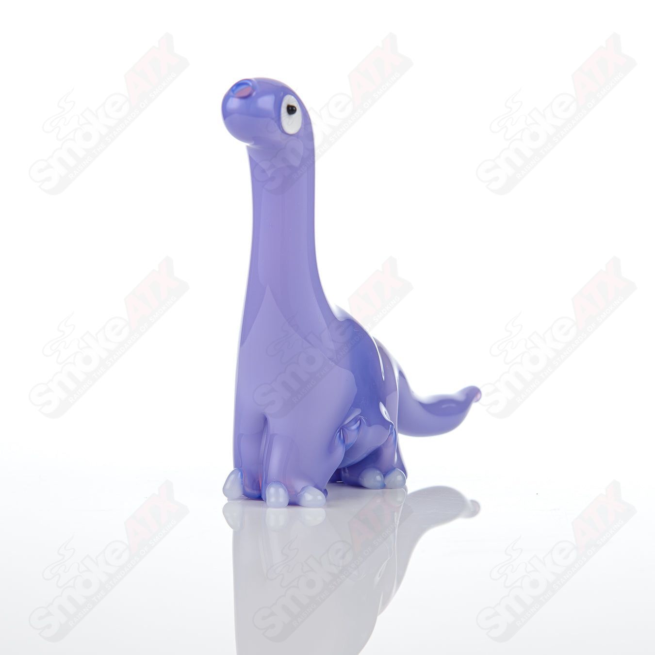 Purple Dino Pipe Nicko Glass - Smoke ATX