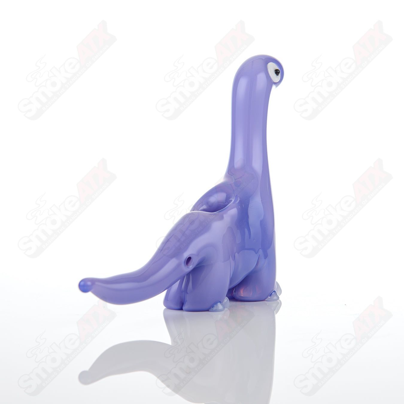 Purple Dino Pipe Nicko Glass - Smoke ATX