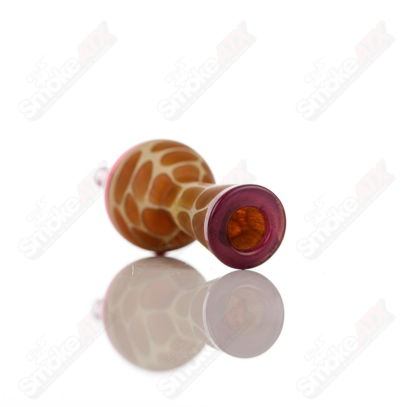 Purple Print Bubble Cap Robertson Glass - Smoke ATX