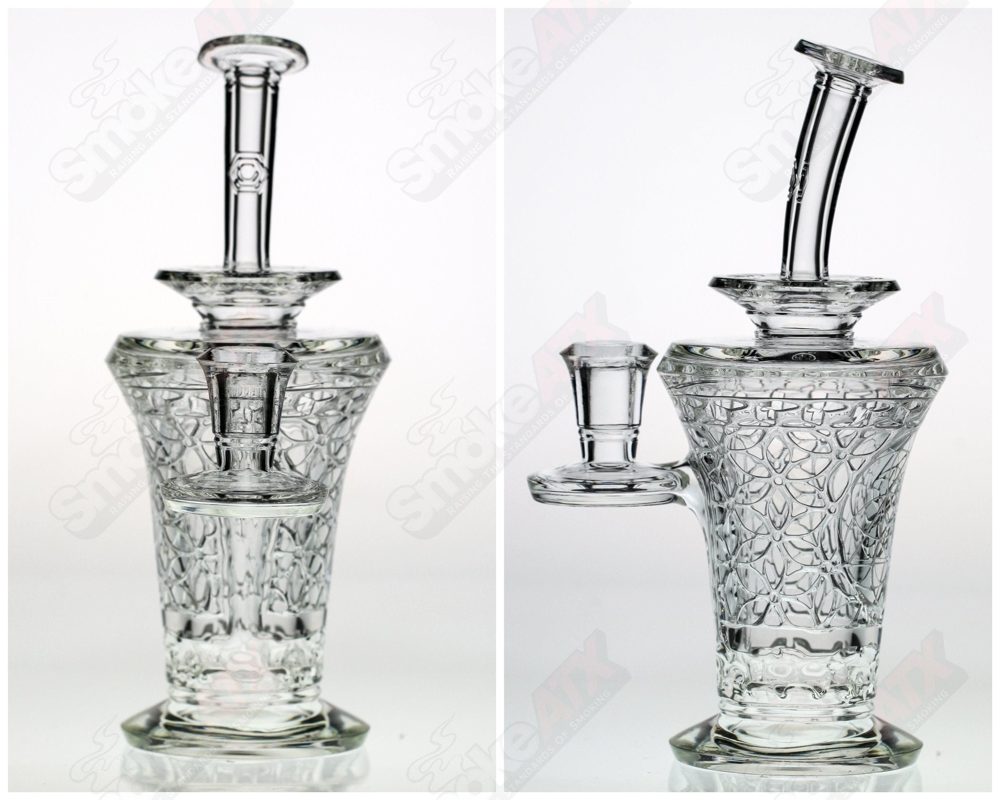 Reverse Beaker 2.0 Clear Avant - Garde Glass - Smoke ATX