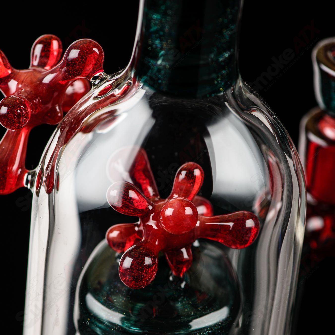 Spore Accented Upline Rig Silver Fox Glass x Jmass (2014) - Smoke ATX