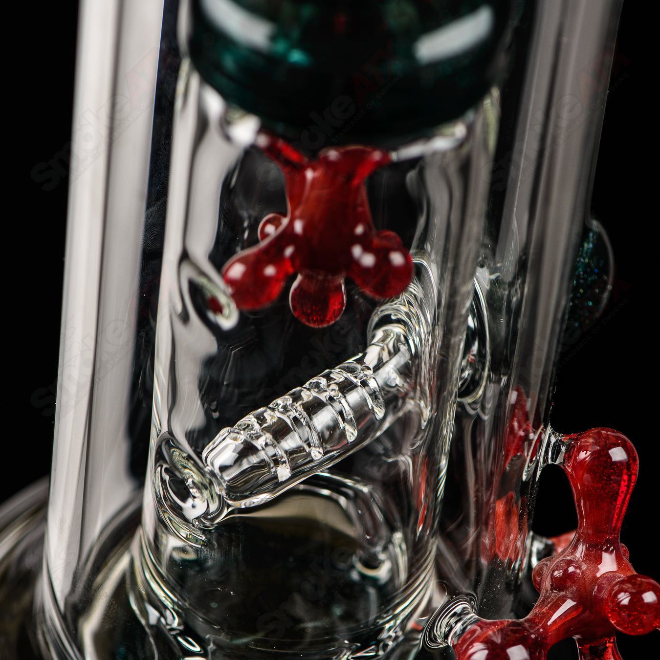 Spore Accented Upline Rig Silver Fox Glass x Jmass (2014) - Smoke ATX