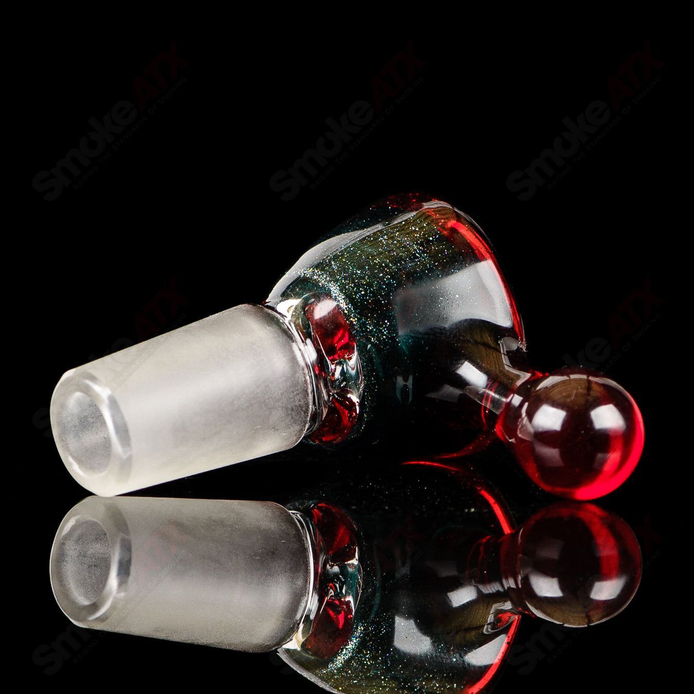 Spore Accented Upline Rig Silver Fox Glass x Jmass (2014) - Smoke ATX