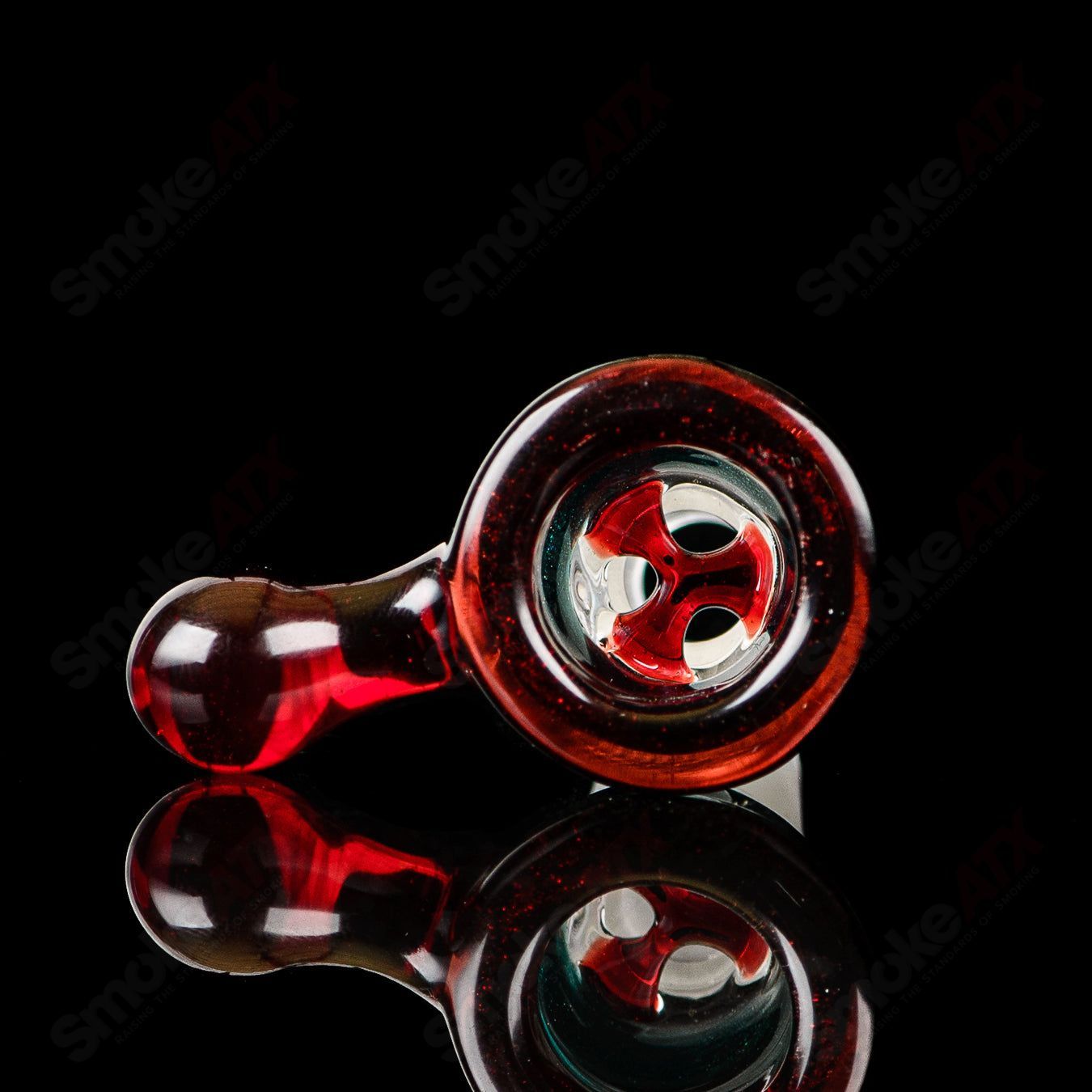 Spore Accented Upline Rig Silver Fox Glass x Jmass (2014) - Smoke ATX