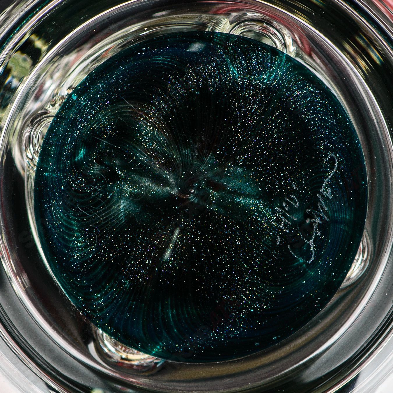 Spore Accented Upline Rig Silver Fox Glass x Jmass (2014) - Smoke ATX