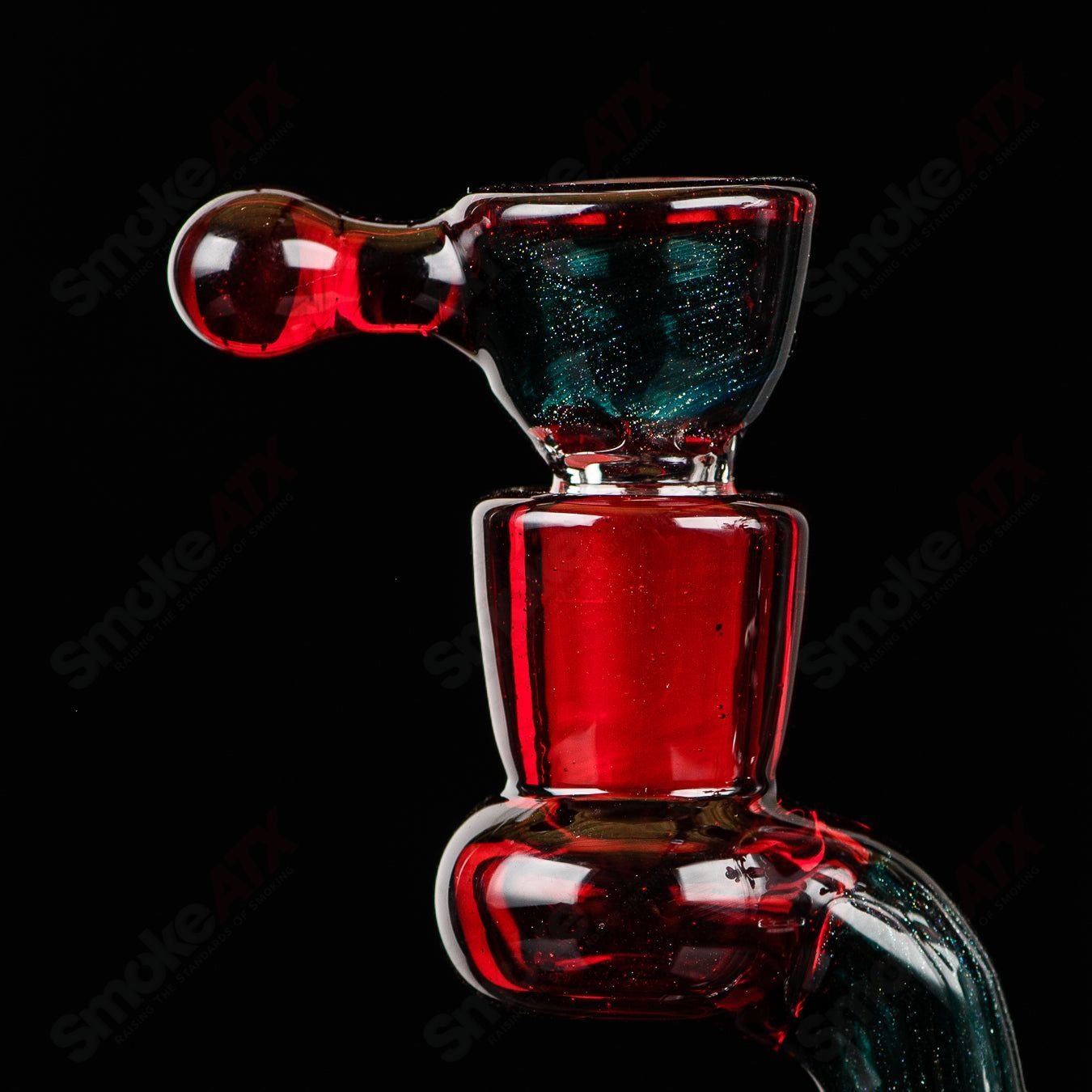 Spore Accented Upline Rig Silver Fox Glass x Jmass (2014) - Smoke ATX