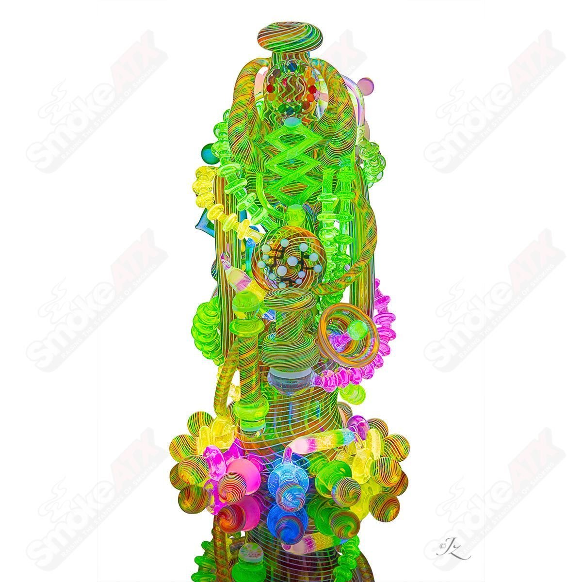 "The Mother Borg" Lace Face x Karma Glass Collab - Smoke ATX