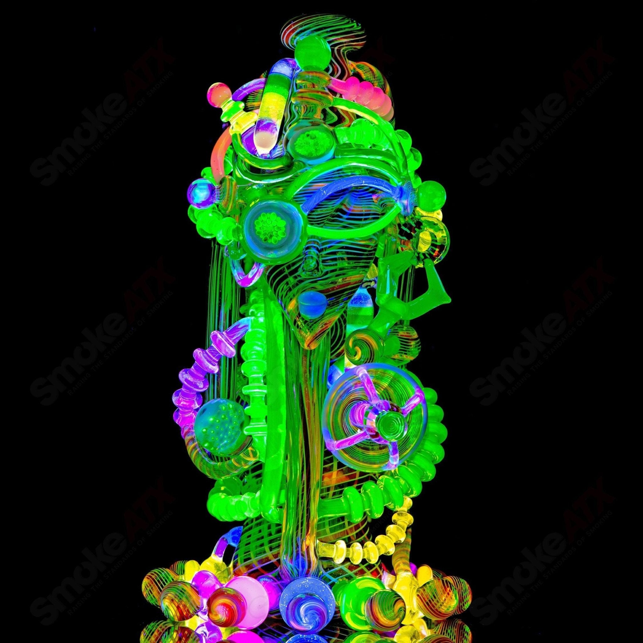 "The Mother Borg" Lace Face x Karma Glass Collab - Smoke ATX