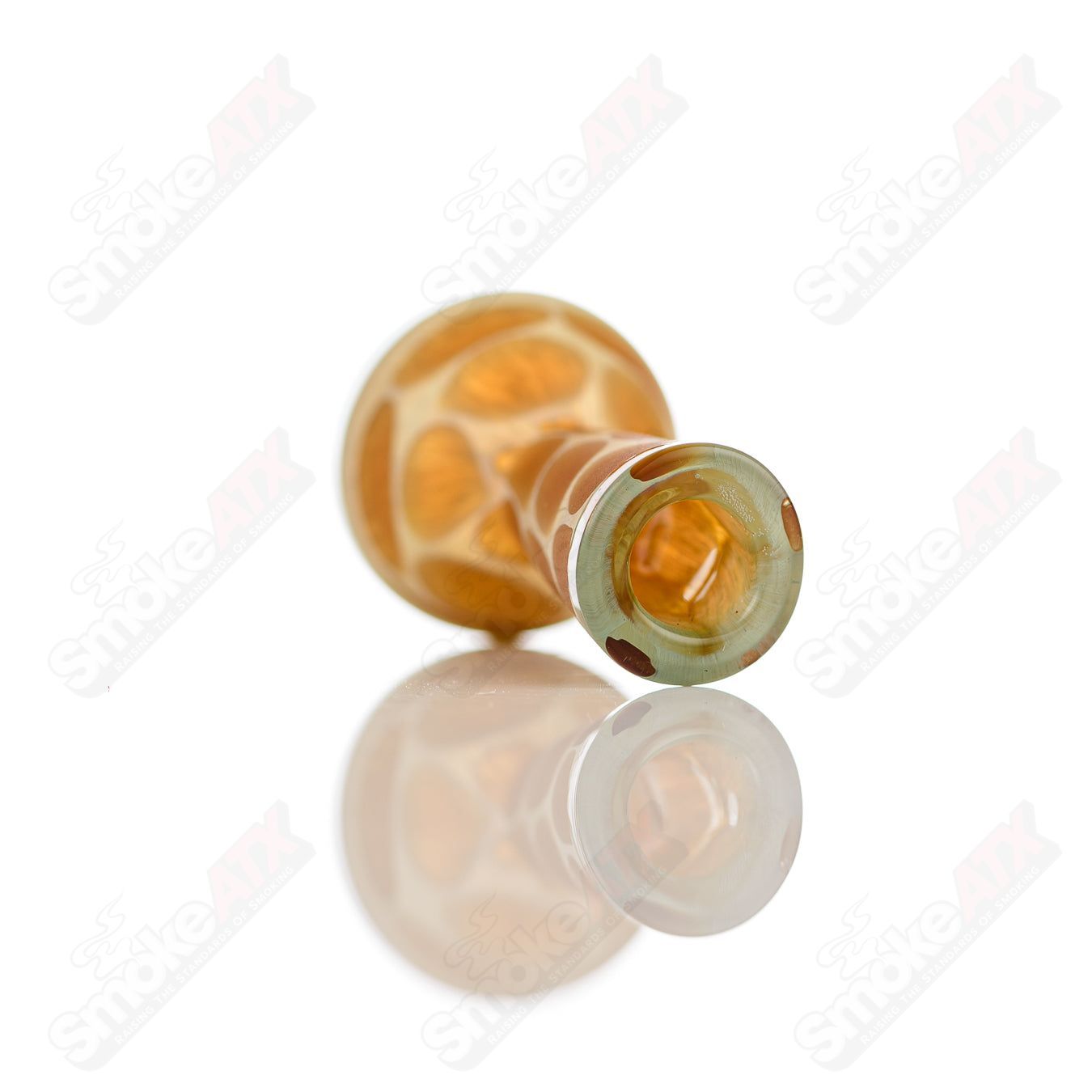 Transparent Blue Giraffe Print Bubble Cap Robertson Glass - Smoke ATX