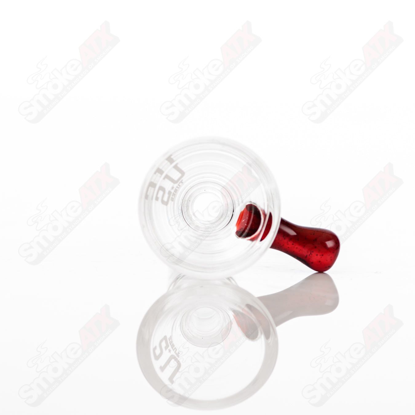 US Tubes Beaker 14" 50x5 - Constriction - Brown Shadow Decal - Smoke ATX