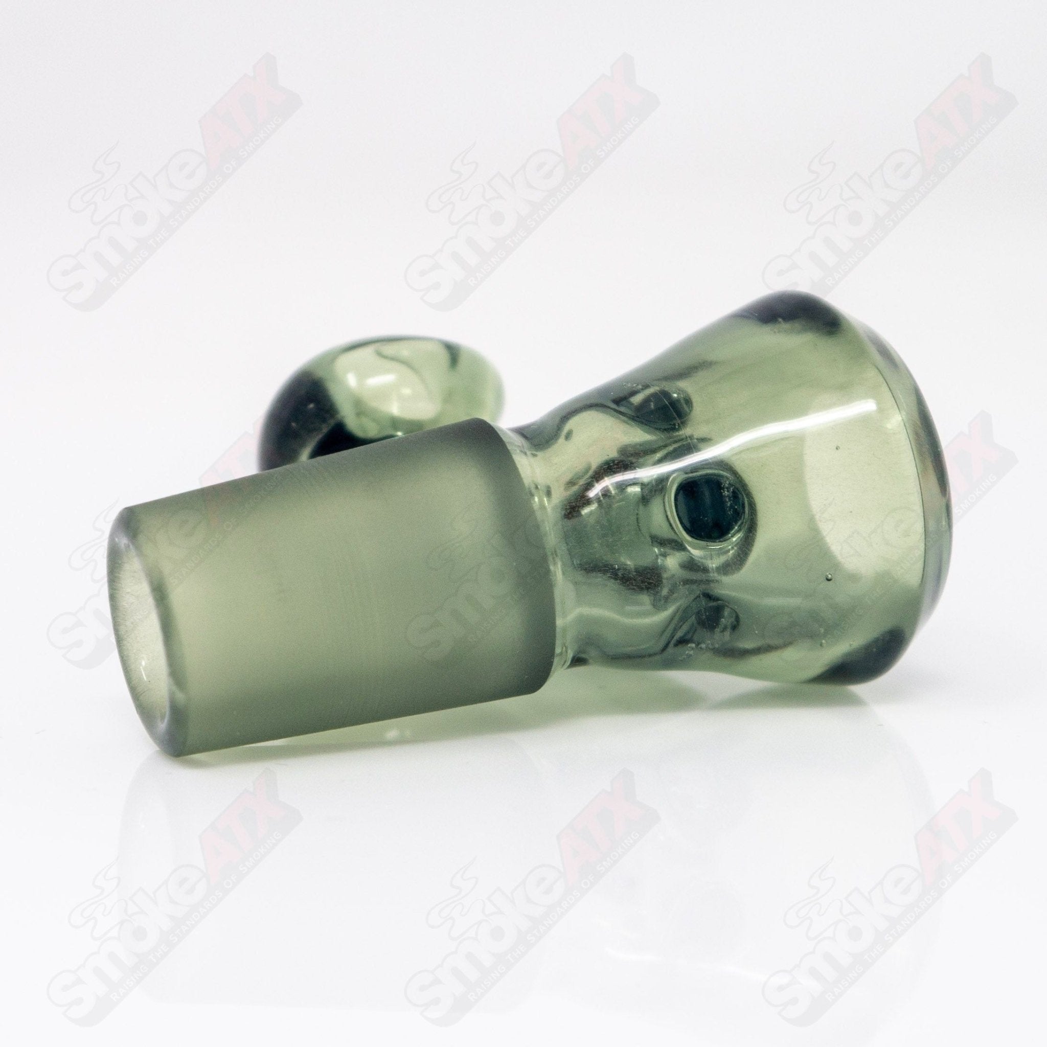 UV CFL Iced Potion Black T Glass 18mm Fully Worked Slide - Smoke ATX