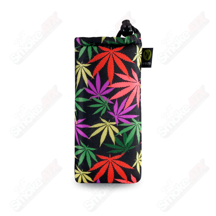 Vatra Bags Leaves print V03 6" Drawstring - Smoke ATX