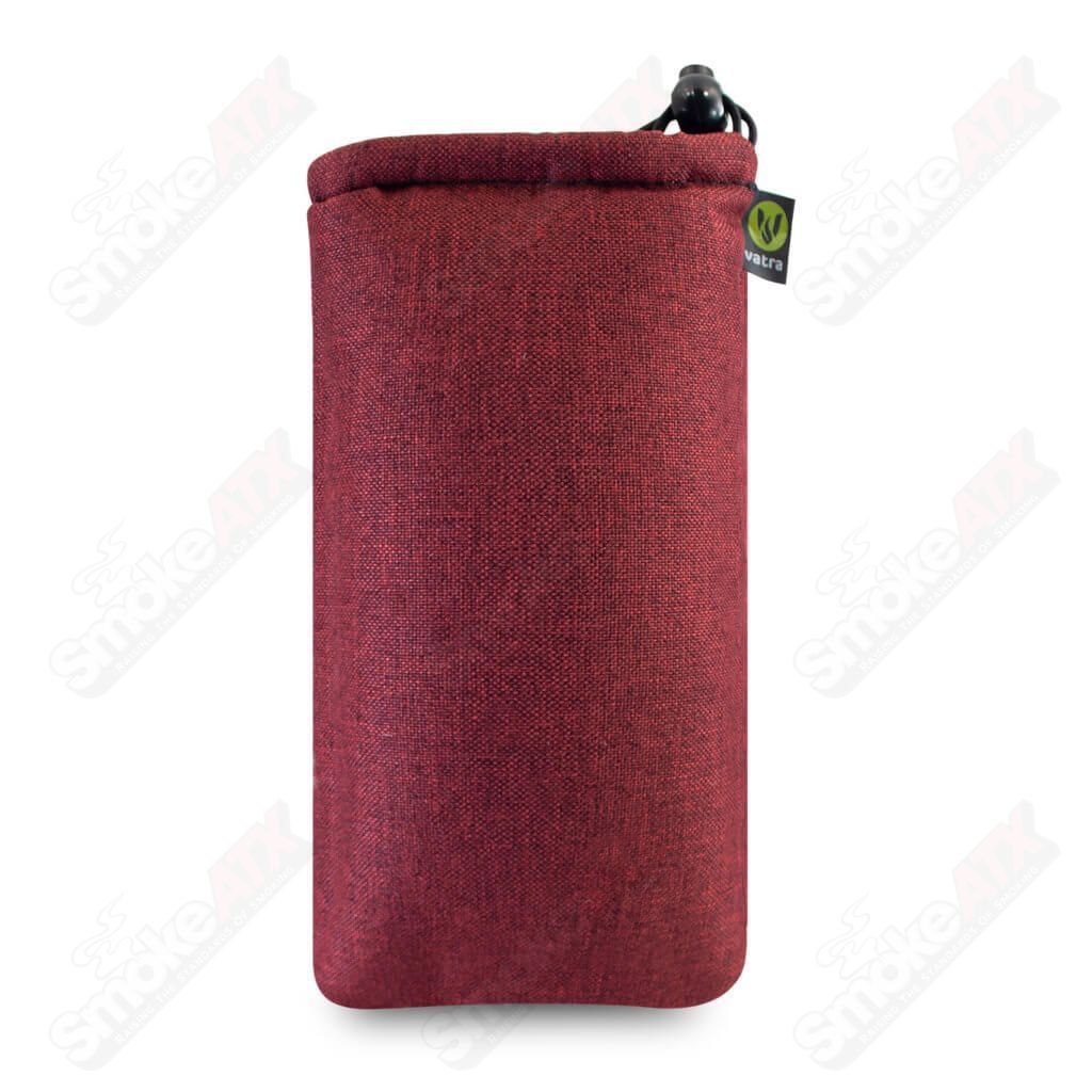 Vatra Bags Woven Burgundy V06 8” Drawstring - Smoke ATX